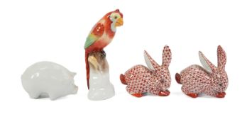 Herend and Zsolnay Pec Miniature Animals