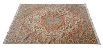 20th Century Tabriz Silk Carpet