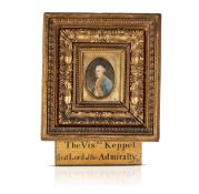 Samuel Shelley (1750-1808) Portrait Miniature of Viscount Augustus Keppel 1st Viscount Keppel
