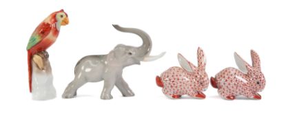Herend and Zsolnay Pec Miniature Animals