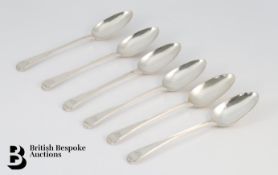 Six Silver Thread Tablespoons
