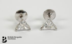 18ct White Gold 1.25ct Diamond Earrings