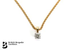 18ct Gold and Diamond Pendant
