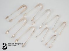 Silver Sugar Tongs and Nips