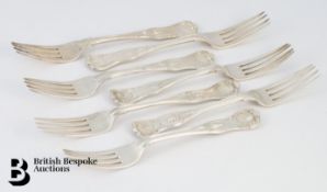 Seven Silver Large Forks