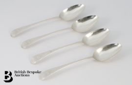 Four Silver Silver Tablespoons