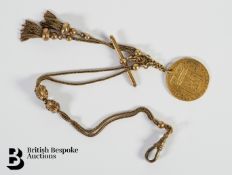 9ct Braided Fob Chain