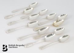 Twelve Silver Dessert Spoons