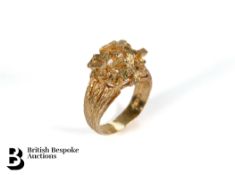 9ct Yellow Gold Nugget Ring