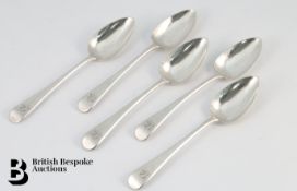 Georgian and Victorian Silver Dessert Spoons