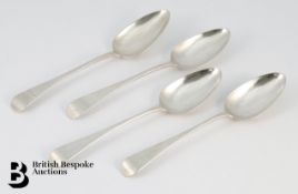 Four Georgian Silver Tablespoons