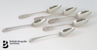 Six Georgian Silver Tablespoons