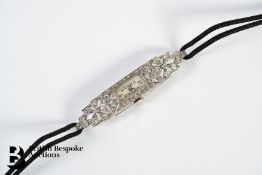 Vintage Platinum and Diamond Cocktail Watch