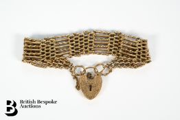 9ct Gold Gate Link Bracelet