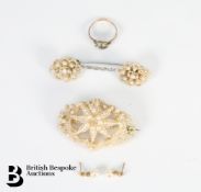 Georgian Seed Pearl Brooch