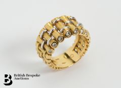 Bespoke 18ct Yellow, White and Diamond Ring
