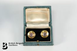 Pair of 14/15ct Rose Quartz Earrings