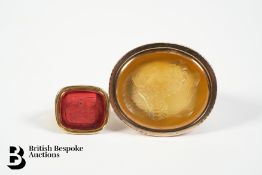 Two Antique 9ct Gold Fobs
