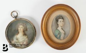 Two Georgian Portrait Miniatures