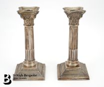 Pair of Silver Candlesticks