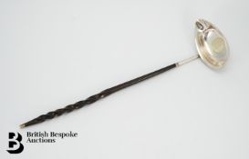 Whale Bone and Silver Toddy Ladle