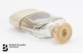 Asprey's Silver and Gold Topped Hip Flask