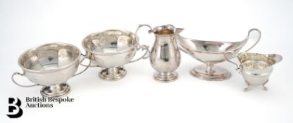 Silver Cream Jugs and Bon Bon