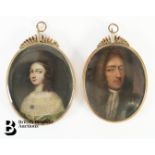 Two Late 17th Century Portrait Miniatures