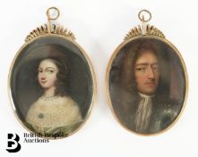 Two Late 17th Century Portrait Miniatures