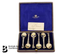 Boxed Set of Victorian Silver Spoons
