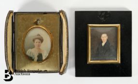 Victorian Portrait Miniature by Alessandro Curion