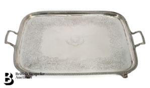 Generously Proportioned 3.7kg George III Silver Tray