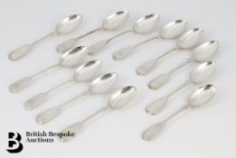 Six Silver Teaspoons