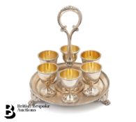 Victorian Silver Egg Cup Stand
