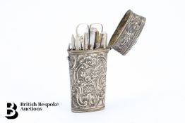 18th Century Silver Etui