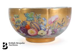 Meissen Gold Ground Slop Bowl