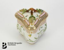 Royal Copenhagen Flora Danica Triangular Custard Cup with Lid