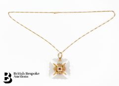Early 19th Continental 14ct Tri-Gold Maltese Cross