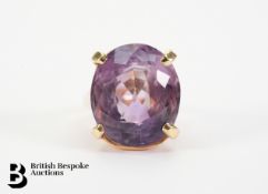 14ct Yellow Gold Amethyst Ring