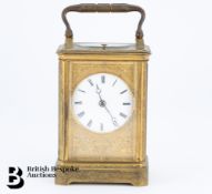 French Brass Carriage Clock