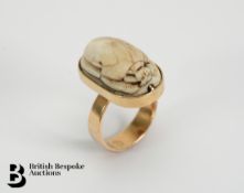 18ct Yellow Gold Scarab Beetle Ring