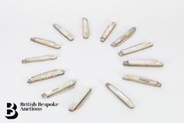 Georgian, Victorian and Edwardian Folding Fruit Knives