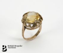 9ct Yellow Gold Quartz Ring