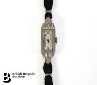 Lady's 1920's Platinum and Diamond Cocktail Watch