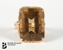 18ct Gold Smokey Quartz Ring