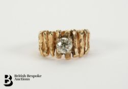 18ct Gold Solitaire Diamond Ring