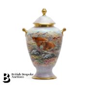 Peter Gosling (20th Century) Bone China Vase