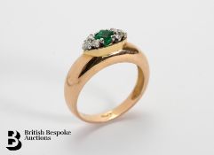 Emerald and Diamond Ring