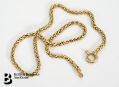 18ct Yellow Gold Rope Chain