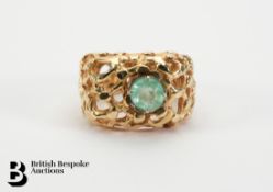 14ct Bespoke Emerald Ring